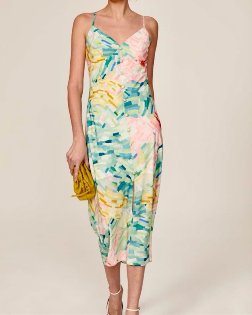 Watercolor Midi Dress - Image 1