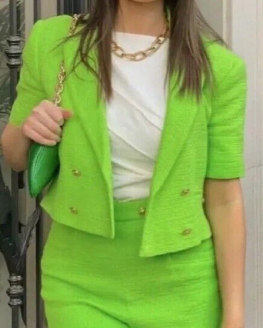 Zara Green Blazer - Image 3