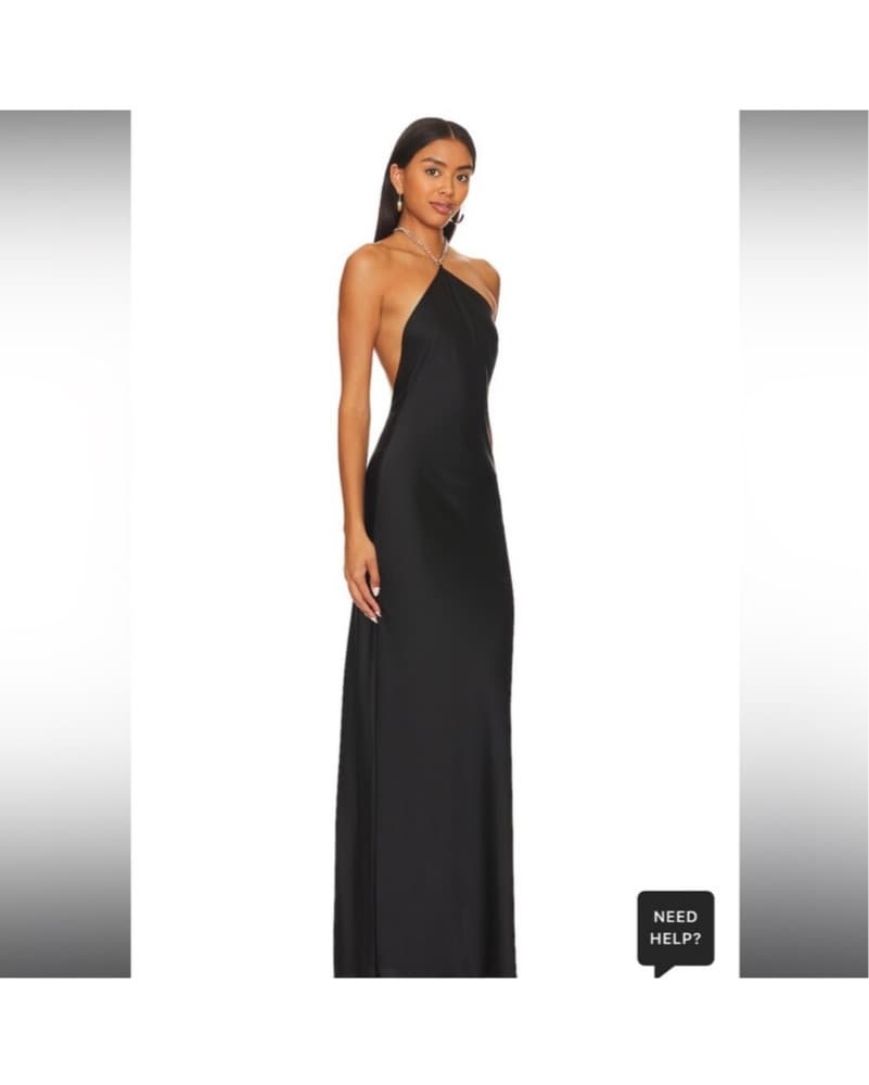 Revolve Dannijo Black Chain Dress - Image 2