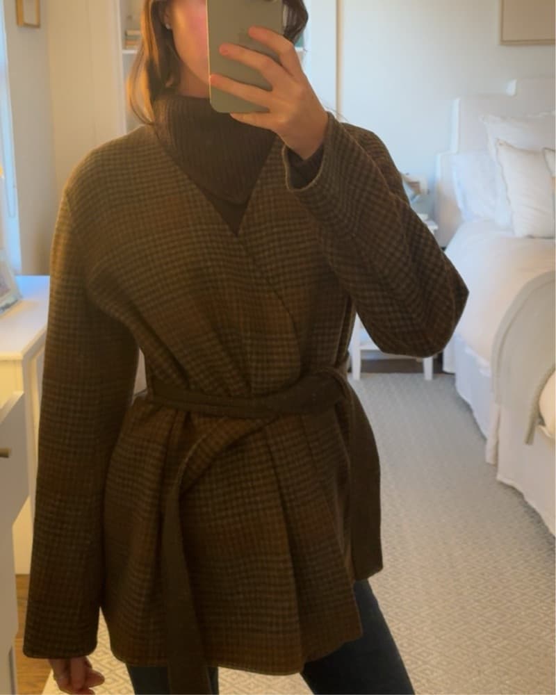 Theory Plaid Cardigan Jacket  - Image 2
