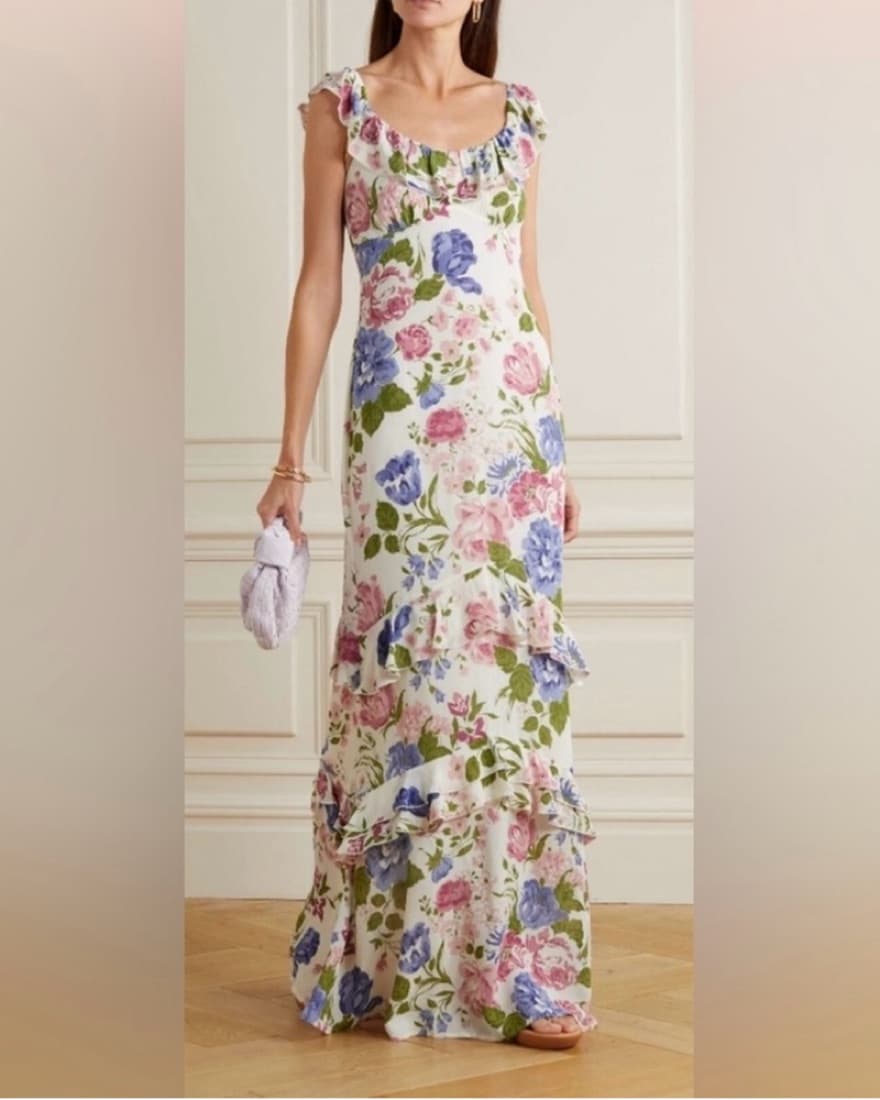Reformation Floral Tripoli Dress - Image 2