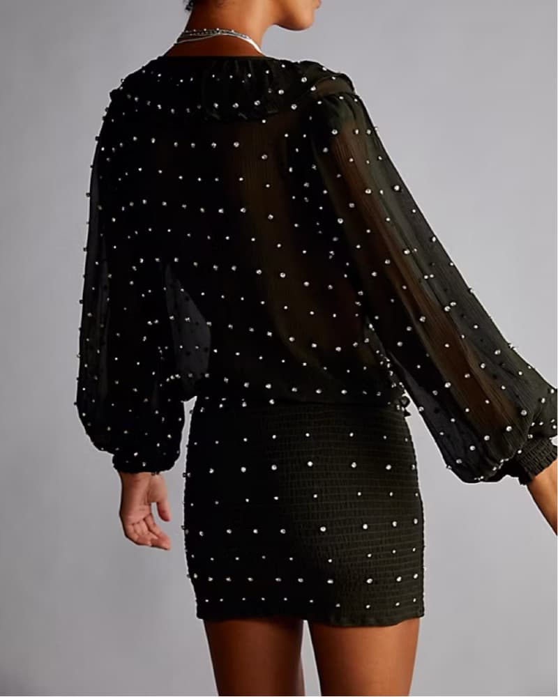 Retrofete Lennon Dress Black - Image 2