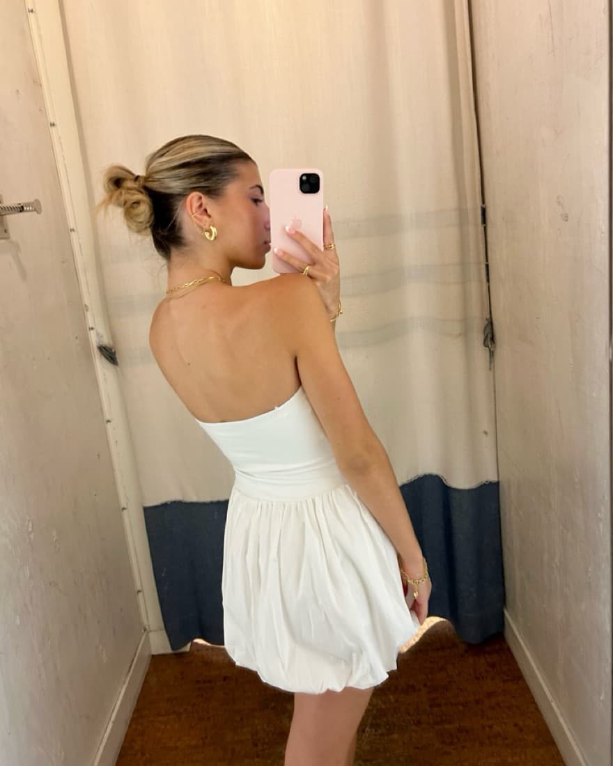 White Mini Dress - Image 2