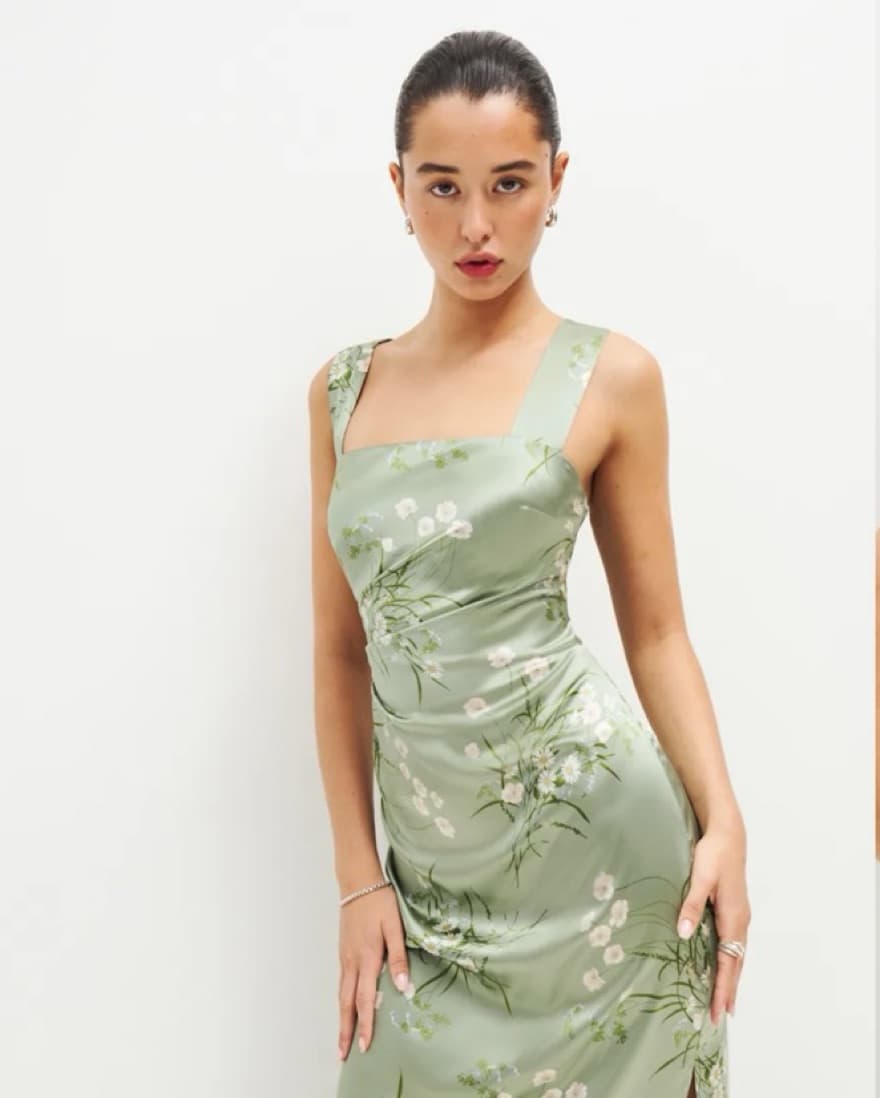 Reformation Green maxidress - Image 2
