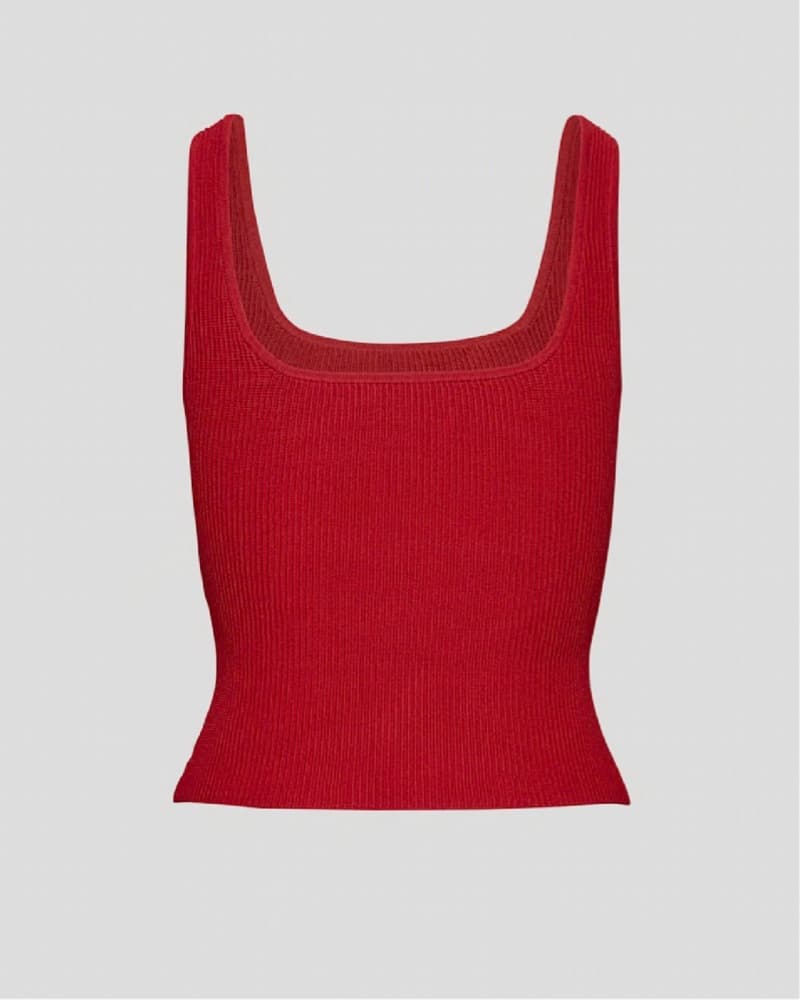 Vibrant Ribbed Cropped Tank - Image 4