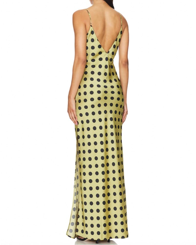 Green Polka Dot Maxi Dress - Image 3