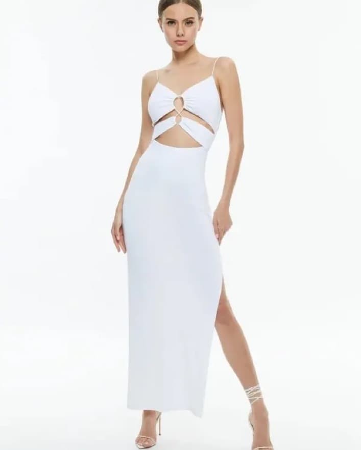 White Alice + Olivia Cutout Dress - Image 3