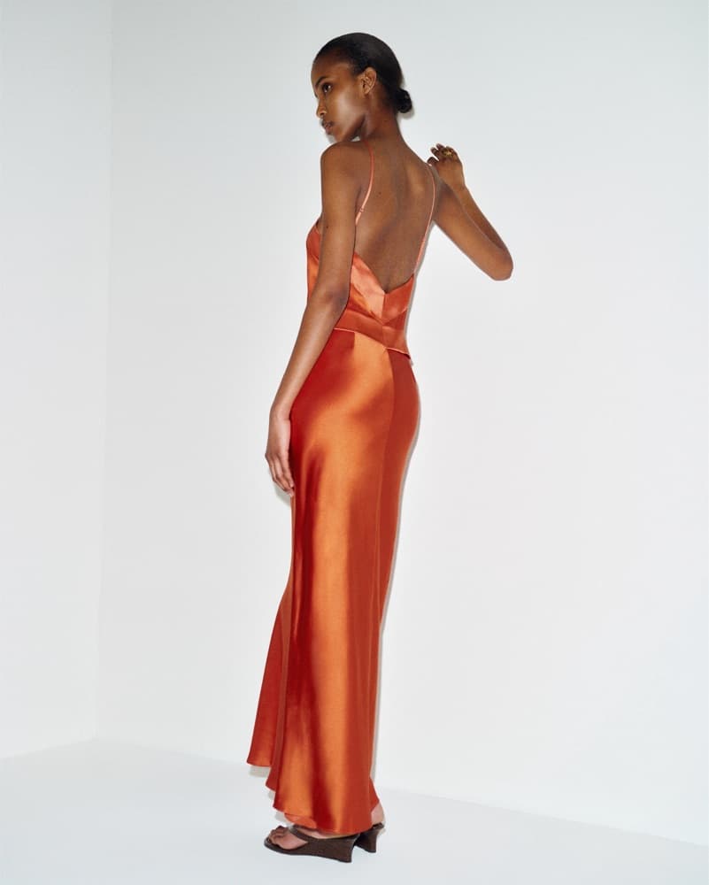Reformation Jilliam Dress - Mango - Image 3