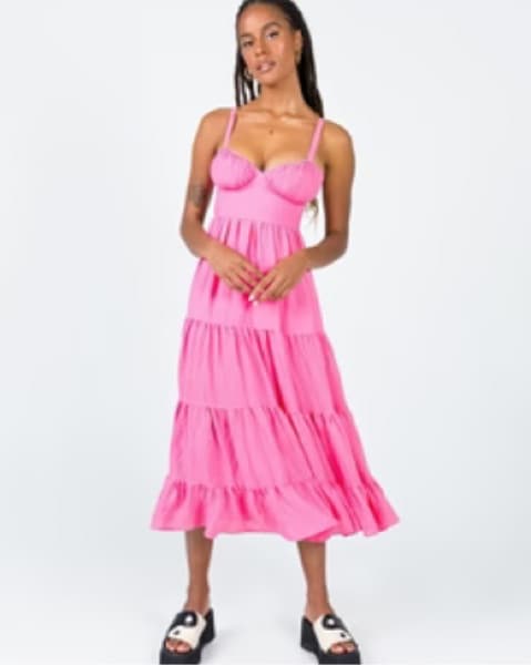 Pink flowy dress - Image 3