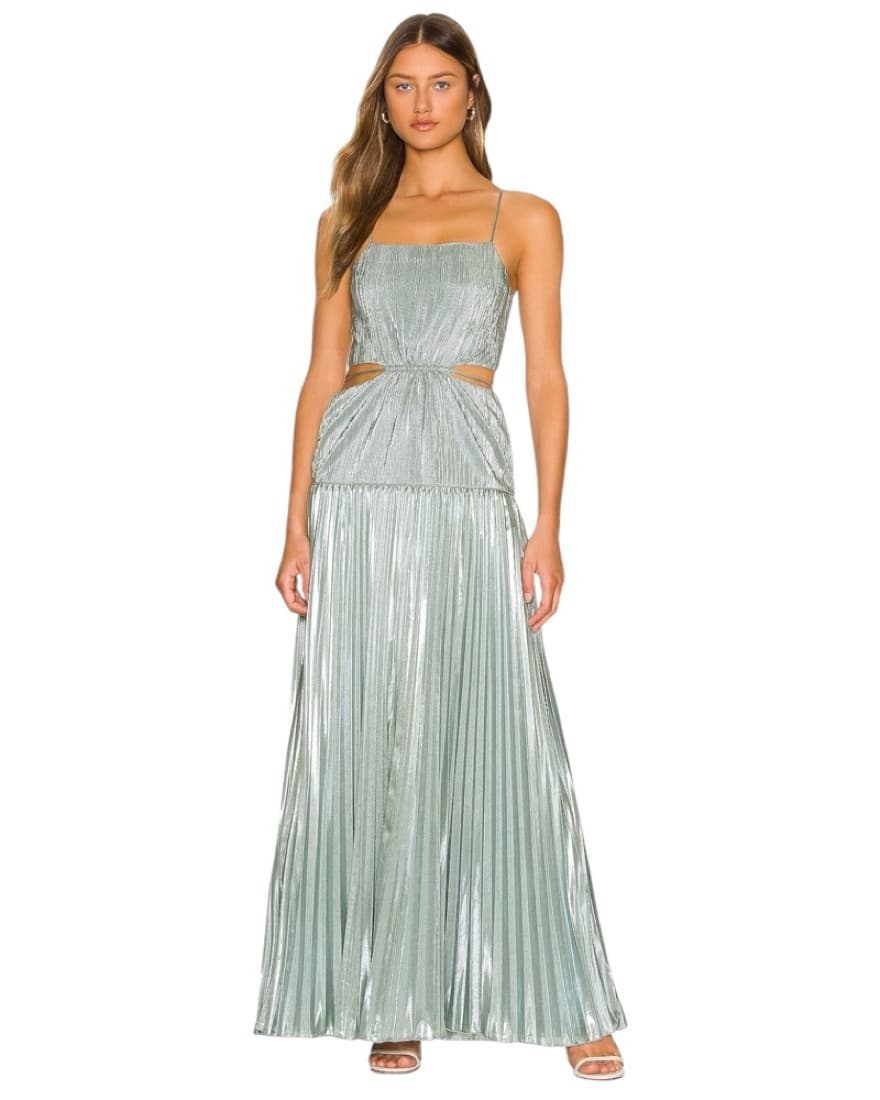 SIMKHAI Daisy Pleated Maxi Dress  - Image 1
