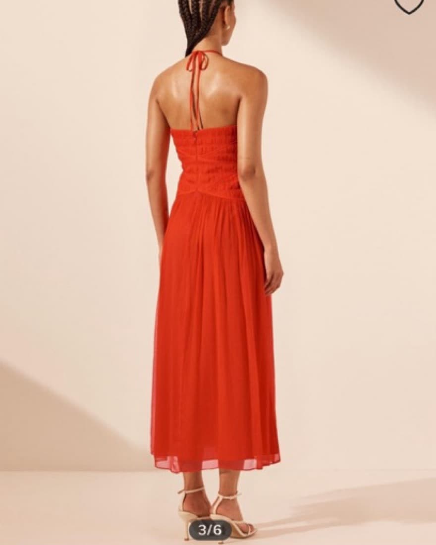 Red Neck Tie Dress - Image 4