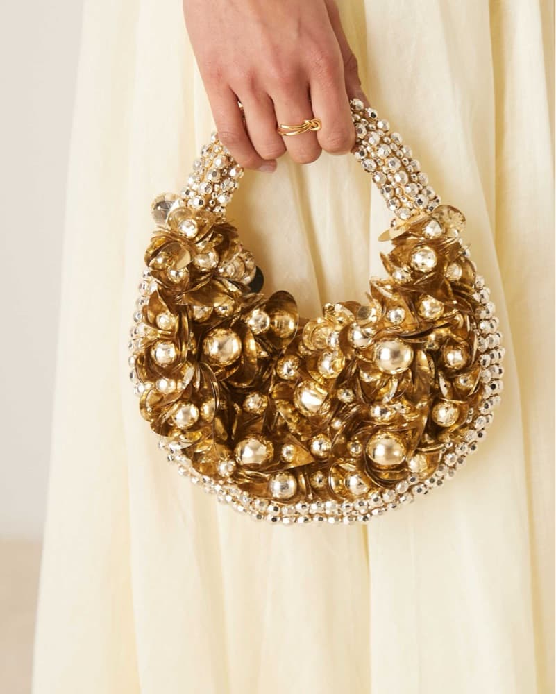 Asos Design Beaded Grab Clutch Bag - Image 1