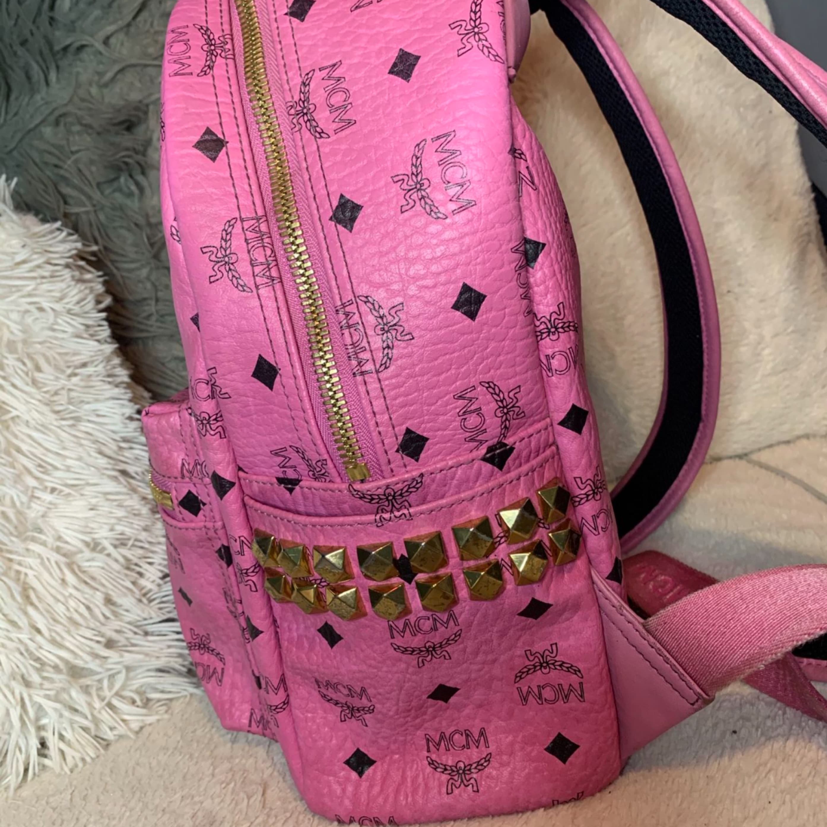 Pink Vintage MCM Bacpack  - Image 2