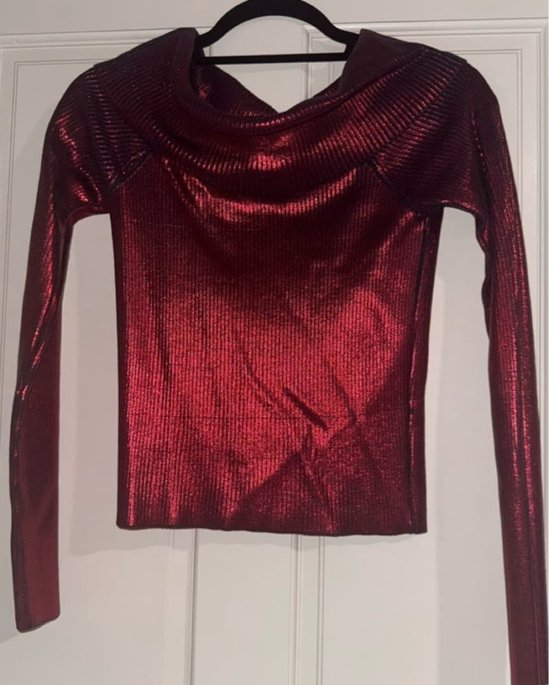 Zara long sleeve red shirt - Image 2