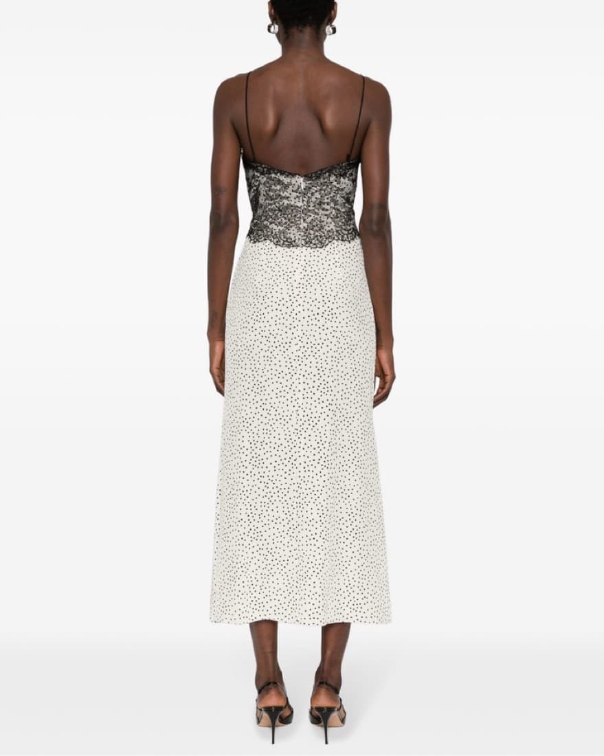 Black And White Alessandra Rich Dress  - Image 5