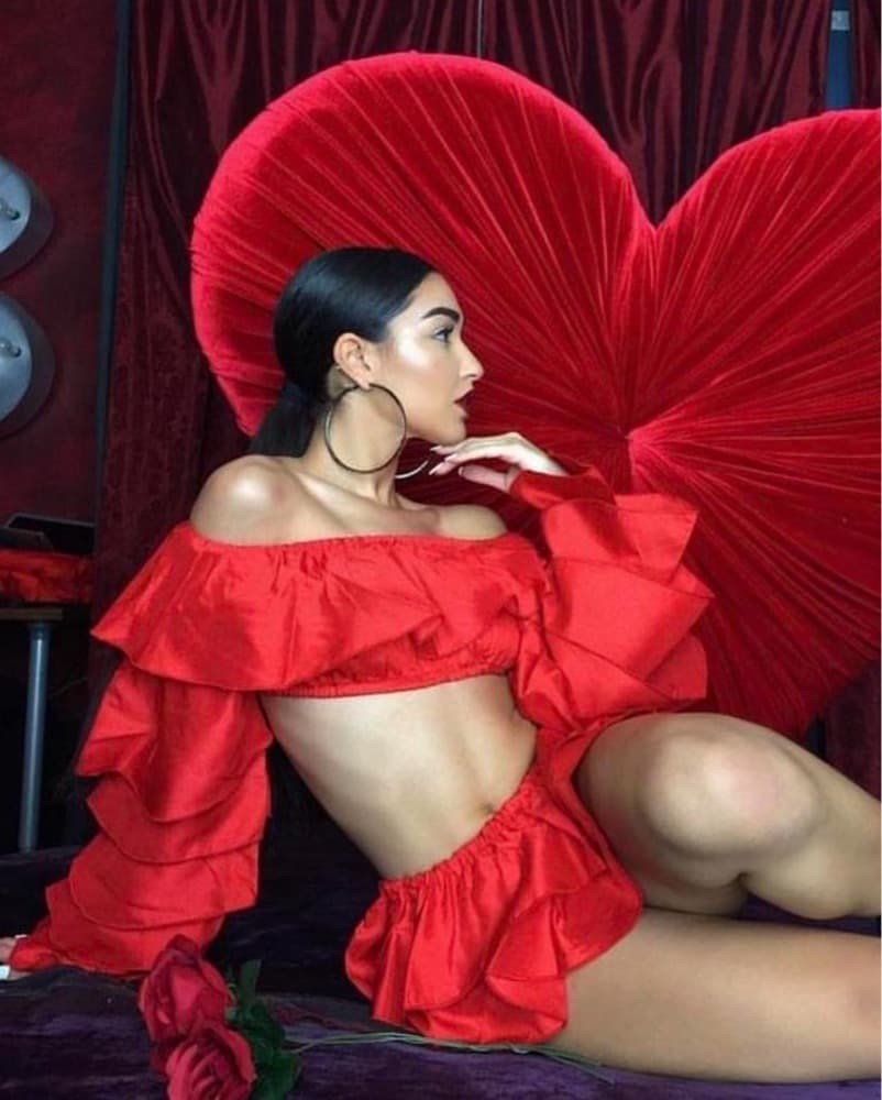 Tia Adeola Red Ruffle Set  - Image 1