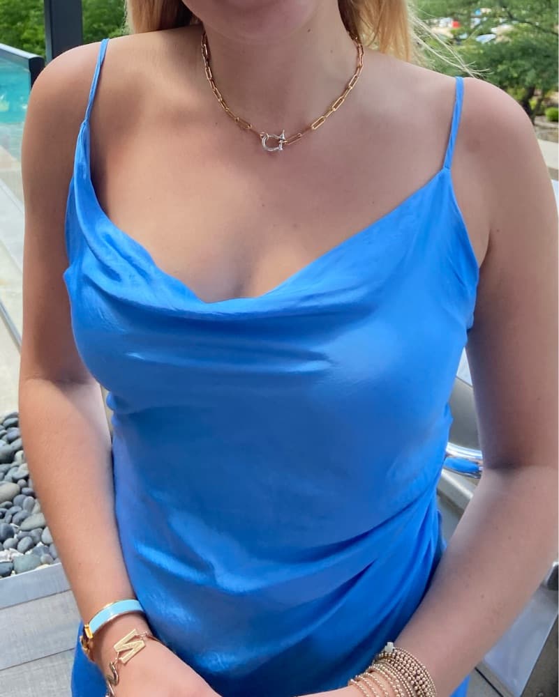 Sun Becomes Her Blue Slip Dress  - Image 3