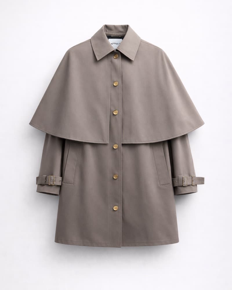 *ONE OF A KIND* Apparis Cape Trench Coat - Image 1