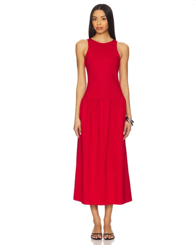 4th & Reckless Red Drop Waist Dress - Image 1