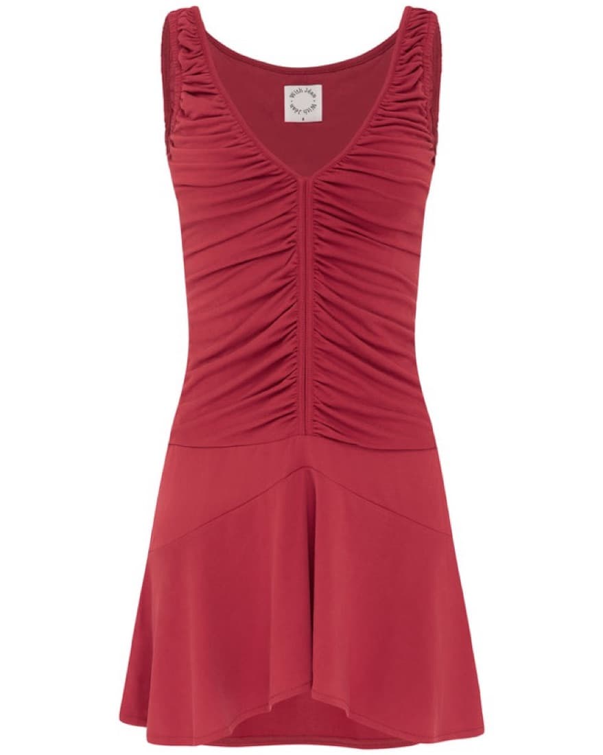With Jean Red Bobby Dress - Image 3