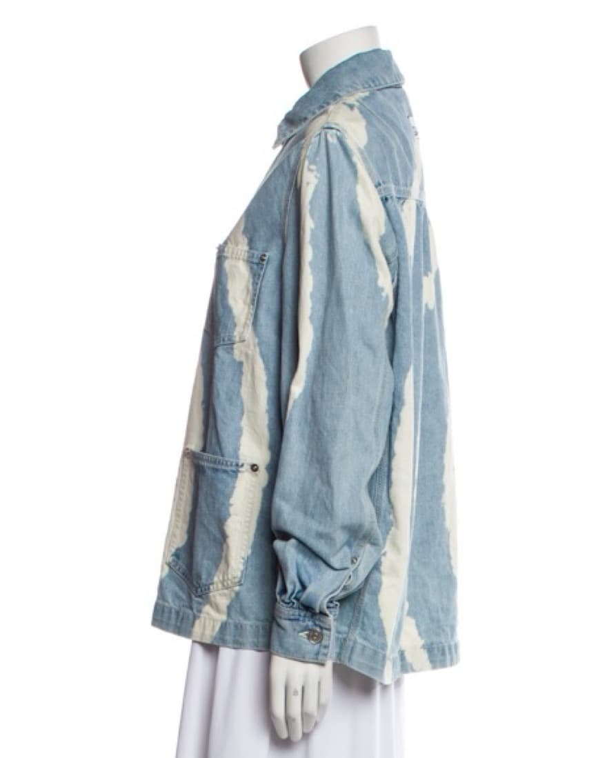 Ganni Hand Bleached Denim Jacket - Image 4