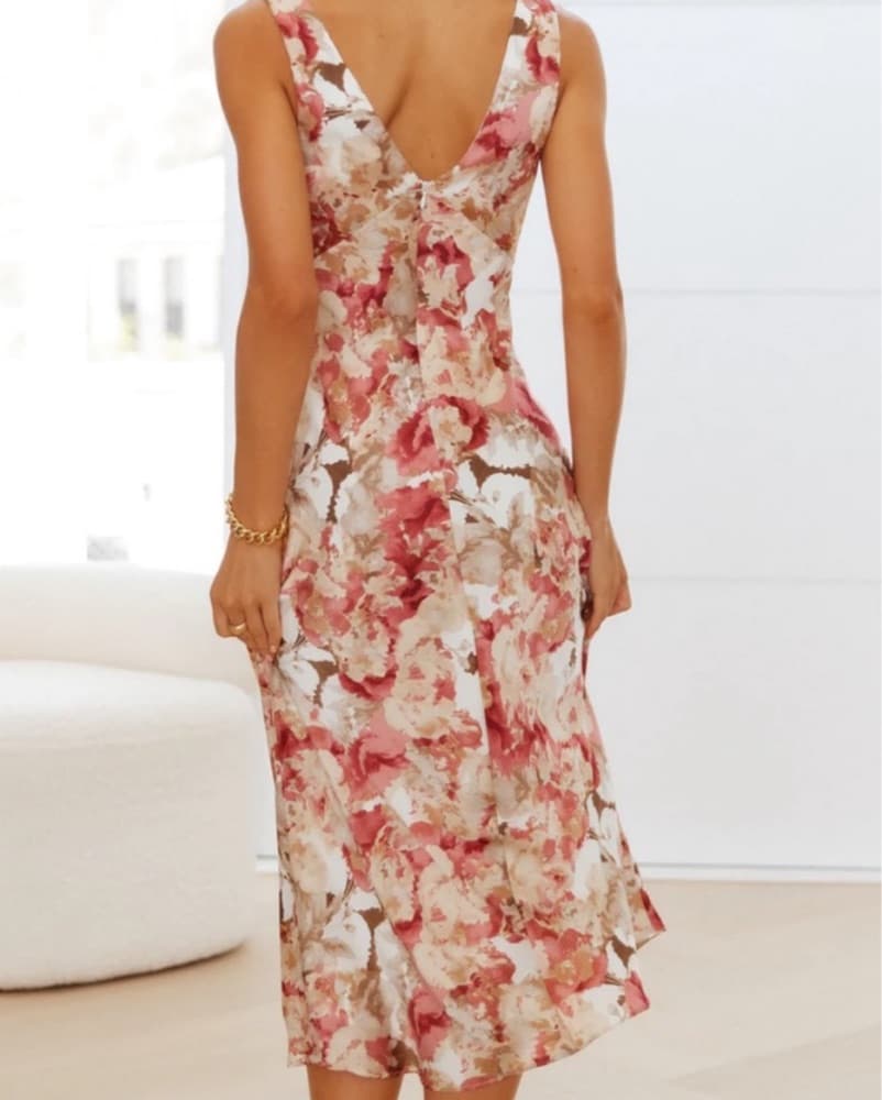 Hello Molly Brittney Midi Dress Pink - Image 2