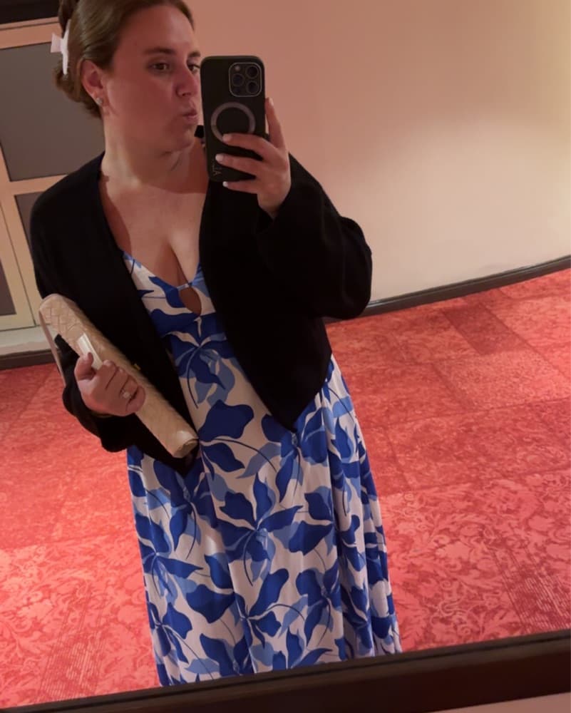 Vibrant Floral Midi Dress - Image 2