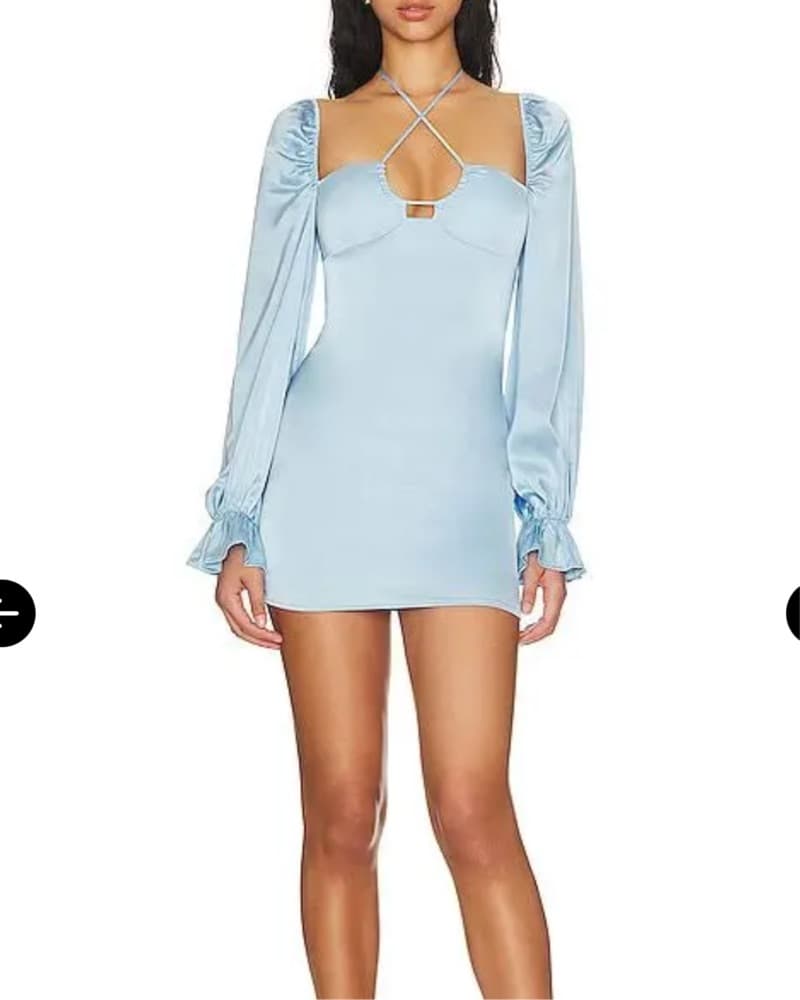 Skyler mini dress sky blue - Image 1