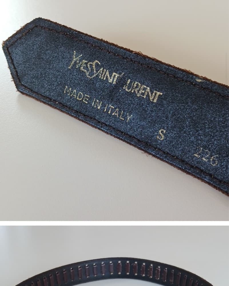 YSL Suede/Leather Belt  - Image 4