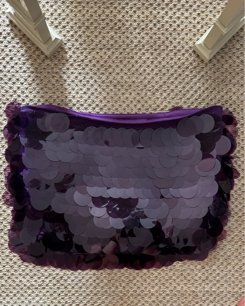 Cultnaked Purple Sequin Mini Skirt - Image 1