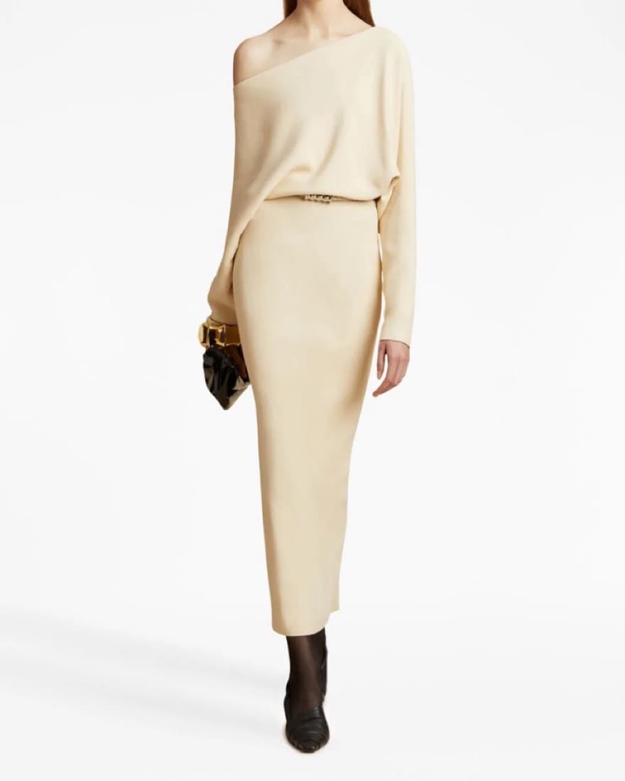 Khaite June Off The Shoulder Dress - Image 3