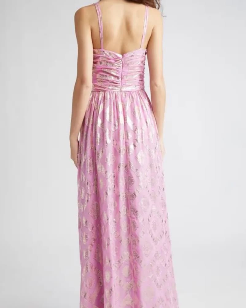 Ramy Brook Toby Purple Metallic Gown - Image 3