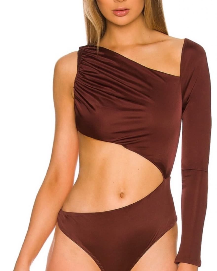 Revolve Brown Bodysuit - Image 1