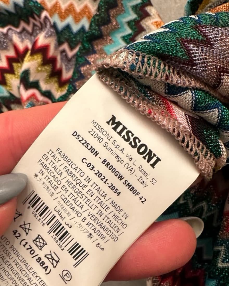 Missoni Chevron Button Top / Blouse - Image 6