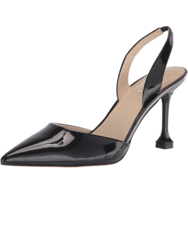 black slingbacks w/ martini shaped heel - Image 3