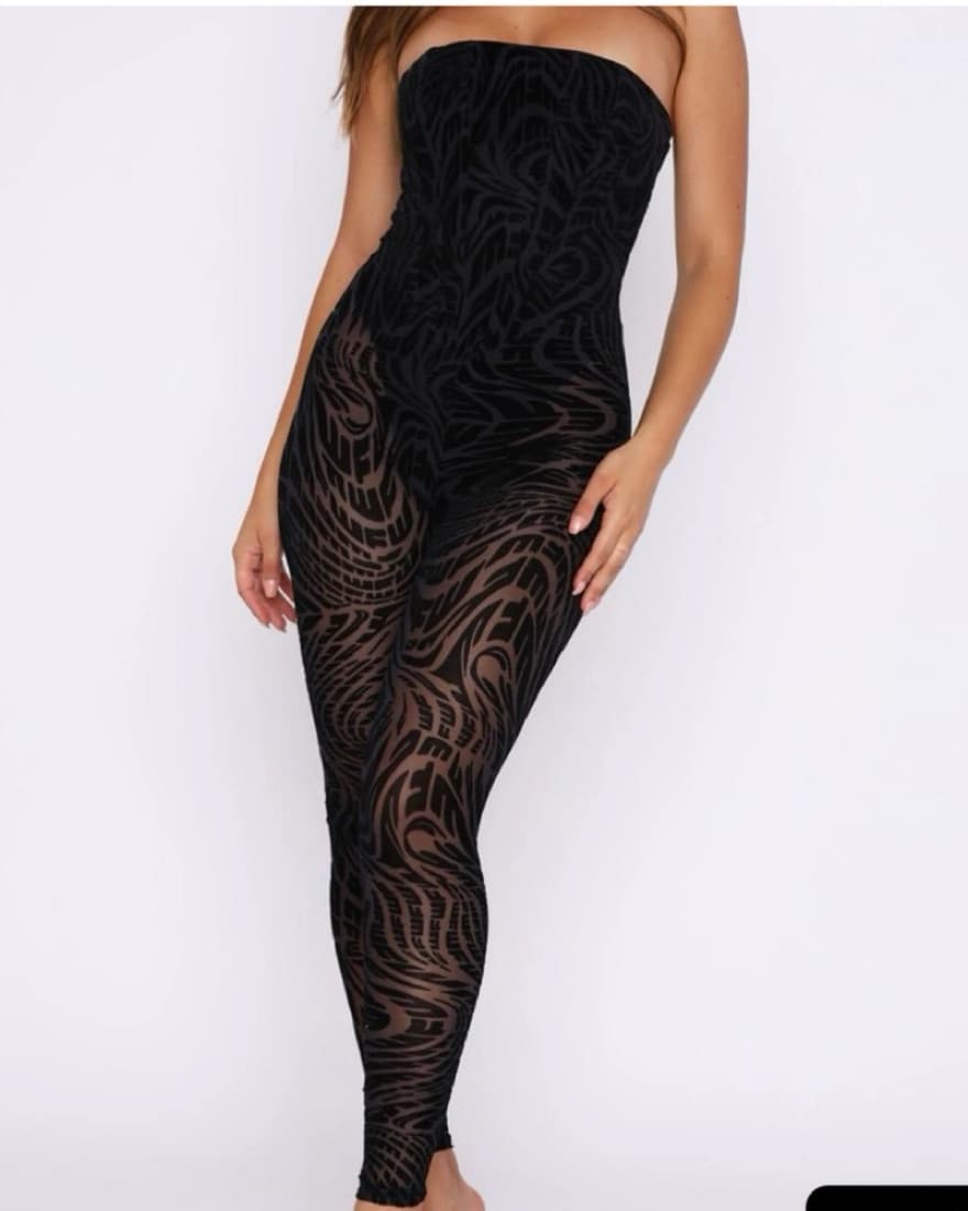 White Fox Black One Piece   - Image 1