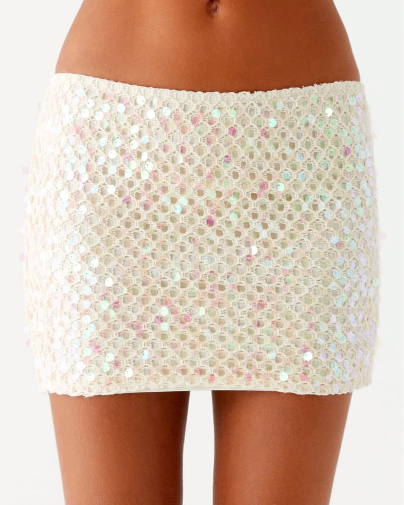 Kalita Mini Skirt - Ivory - Image 1