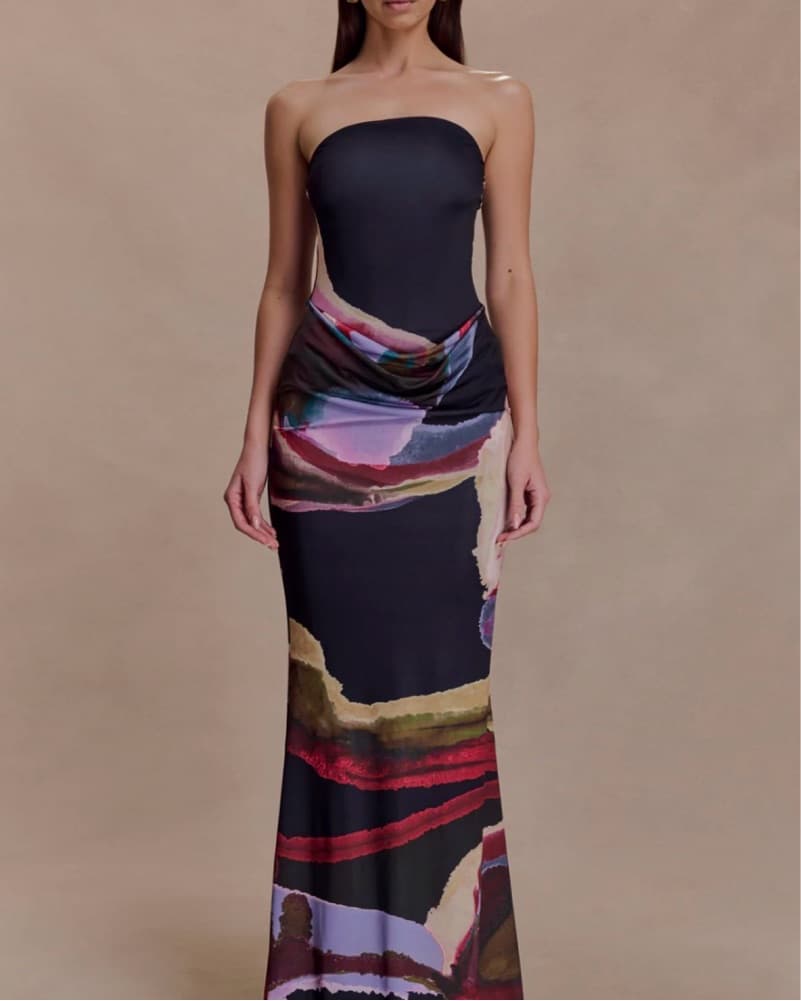 Madison Multi Fluid Maxi Dress - Image 1