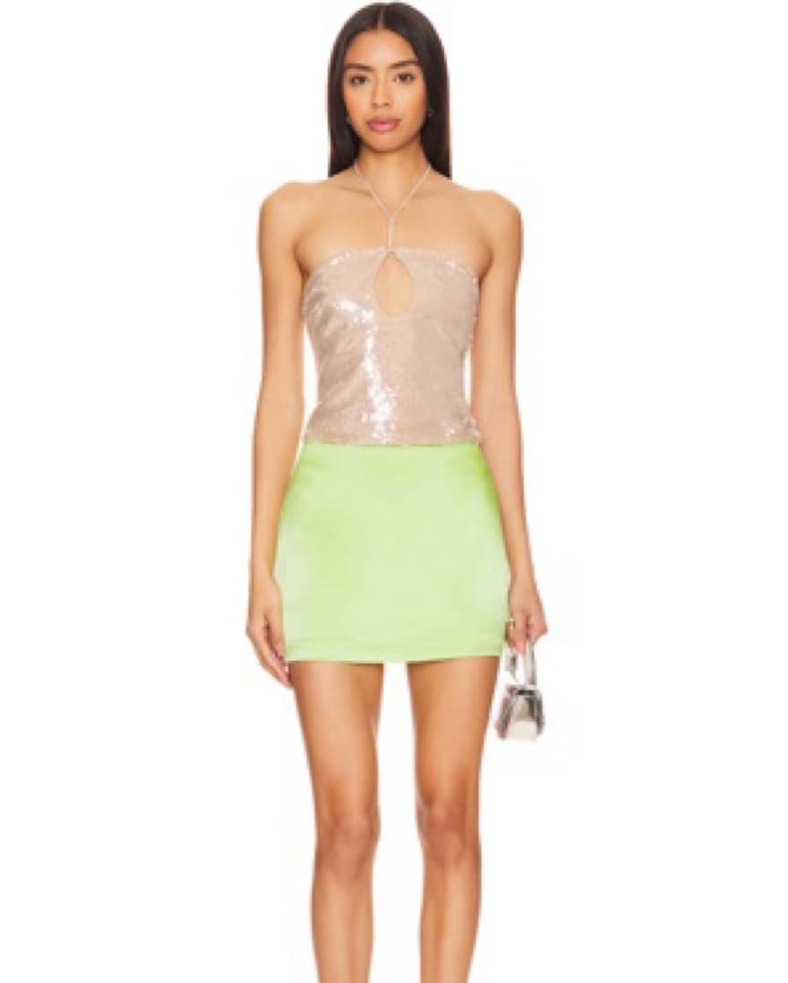 Lovers And Friends Green Mini Skirt - Image 1