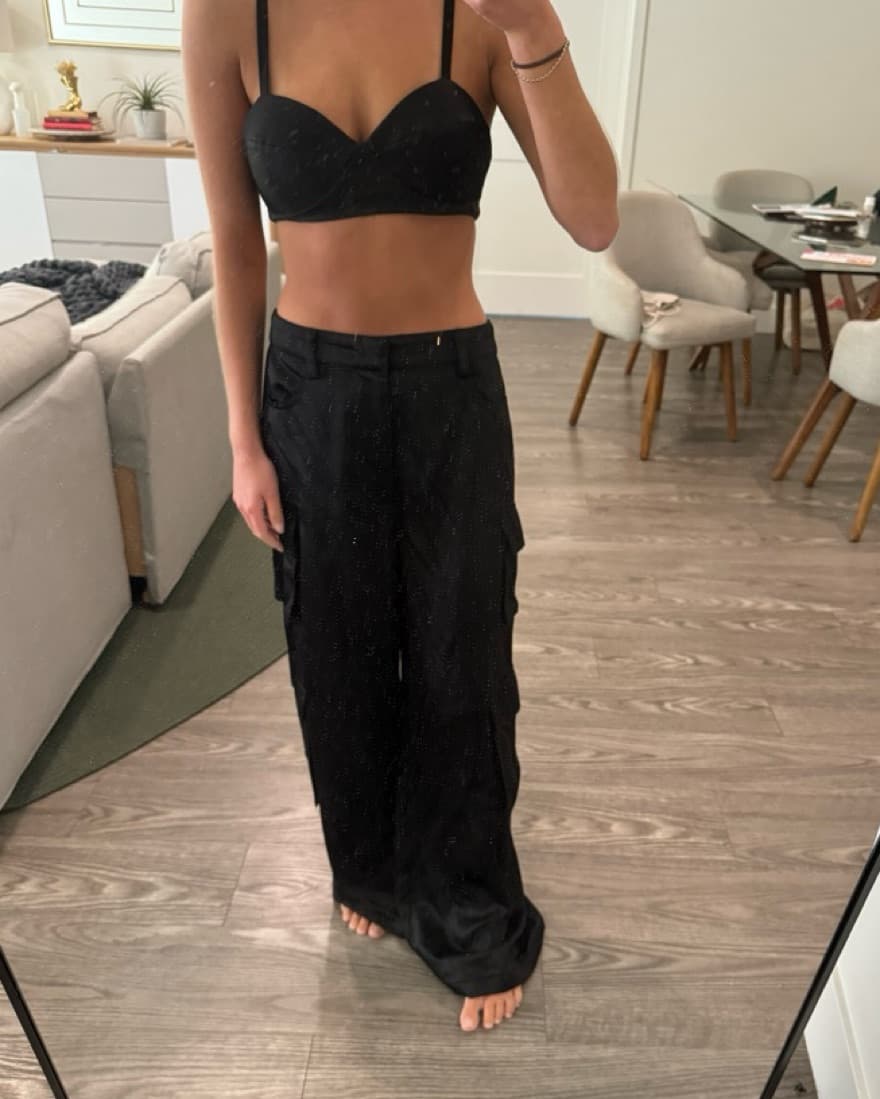 Favorite Daughter Satin Cargo Pants  - Image 4