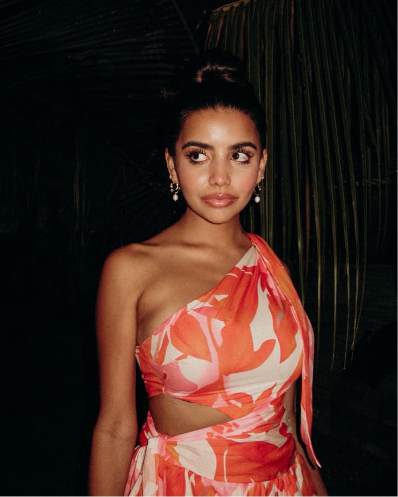 Showpo Orange & Pink One Shoulder Dress - Image 4