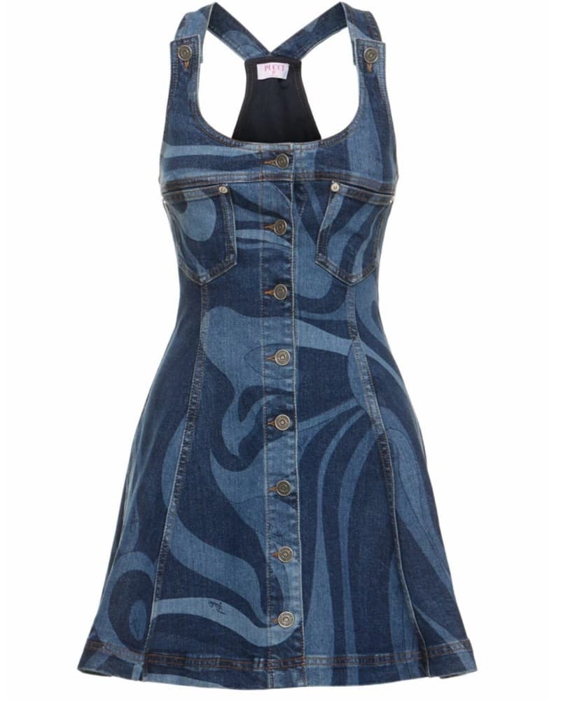 Emilio Pucci Denim Marmo Dress.  - Image 4