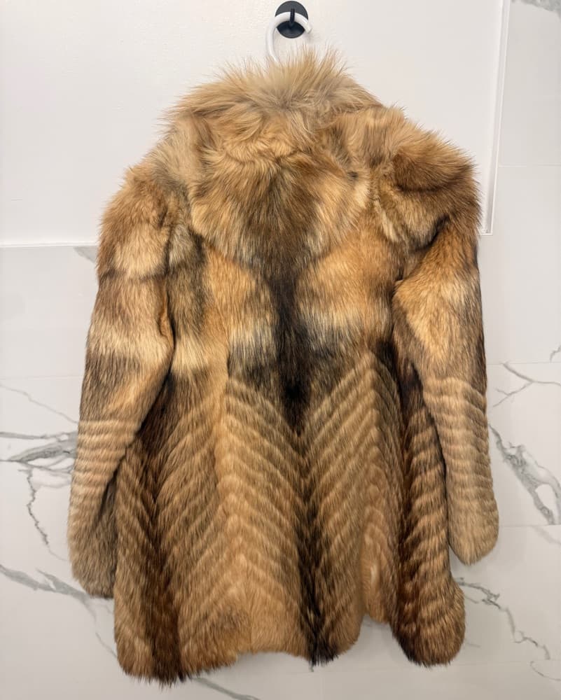 Genuine Fox Fur Coat - Image 4