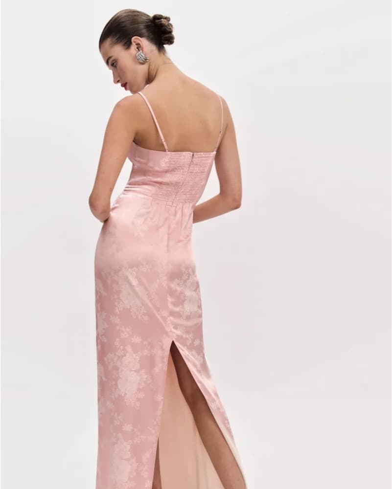 Frankie Dress - Powder Pink Silk Dress  - Image 3