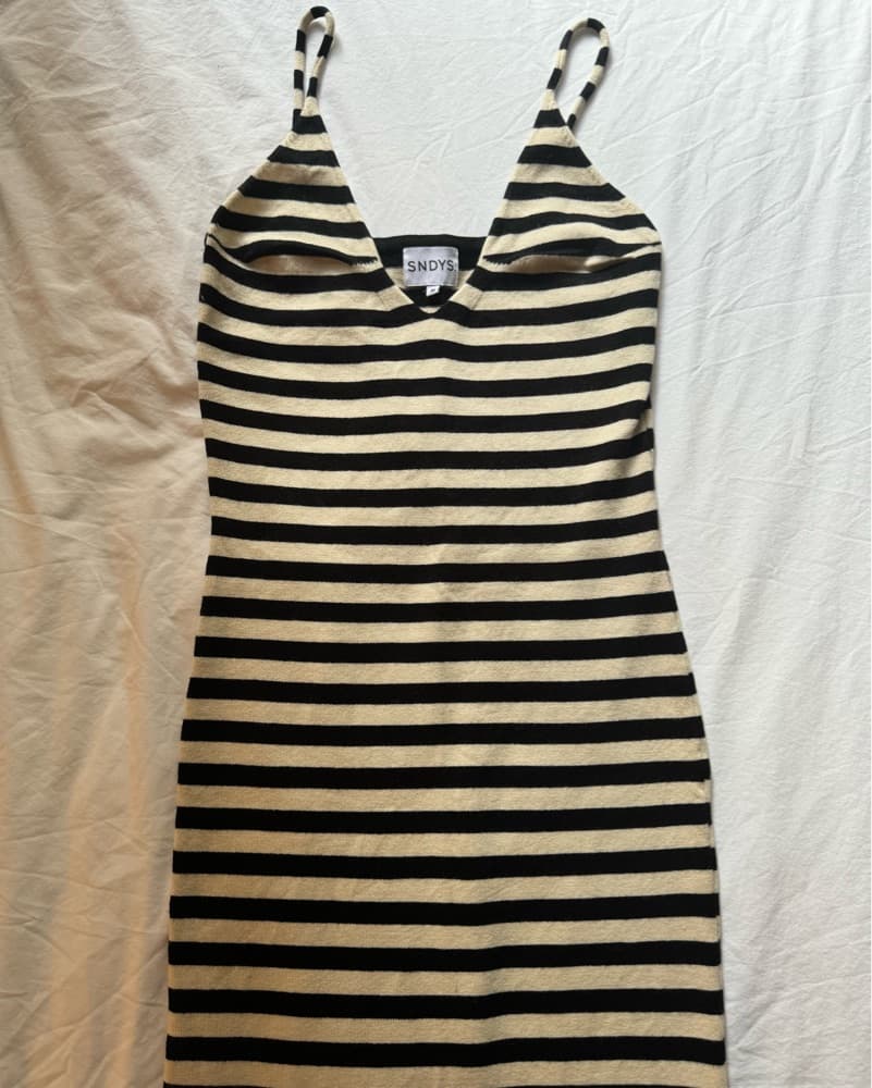Pheobe Maxi Dress In Black & White - Image 5