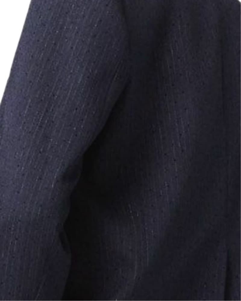 Maje Blue Rhinestone Pinstripe Suit - Image 6