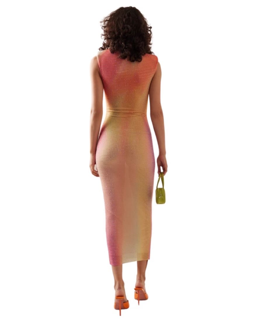 Self Portrait Ombre Crystal Dress - Image 4