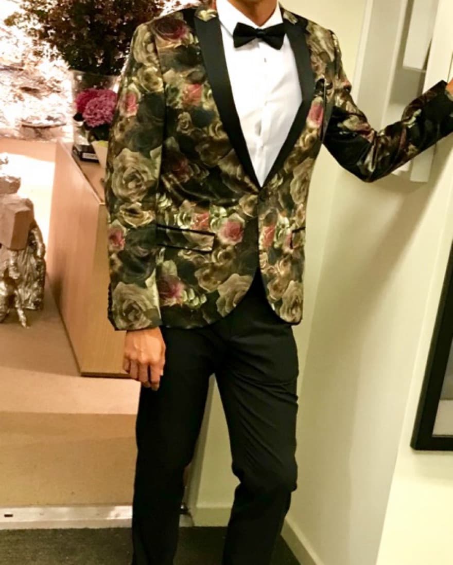 Evening Jacket Printed velvet  - Image 2