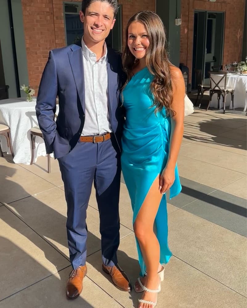 Teal Amanda Uprichard Jaida Maxi Dress - Image 3