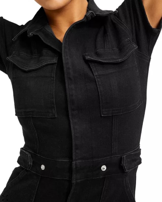 Good American Bootcut Denim Jumpsuit - Image 3
